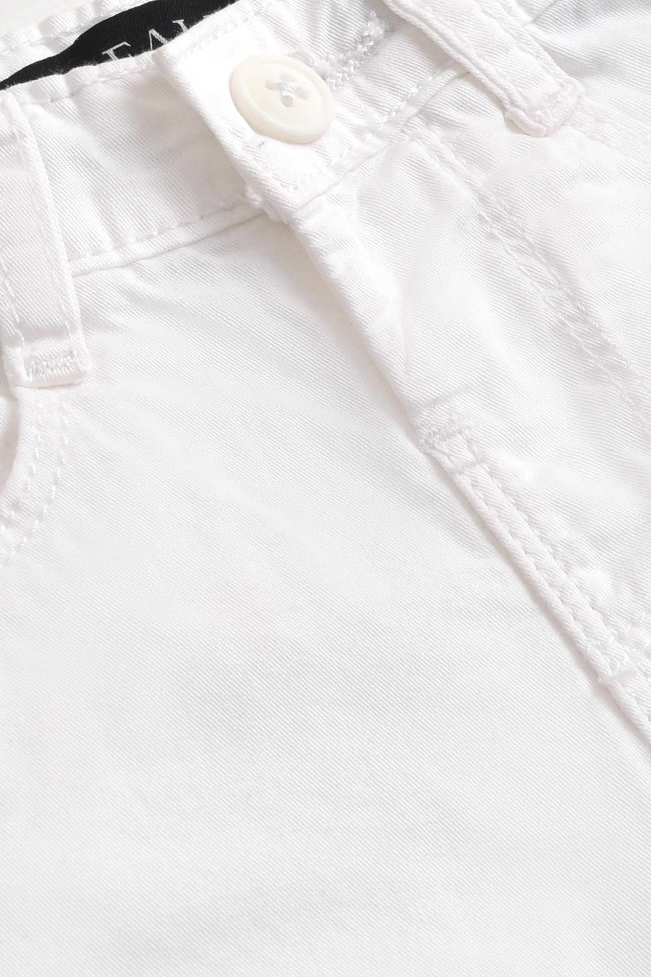 White Cotton Shorts (3-24M)